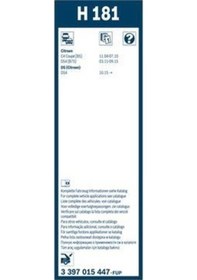 Resim BOSCH 3397015447 Arka Silecek 180 Mm 