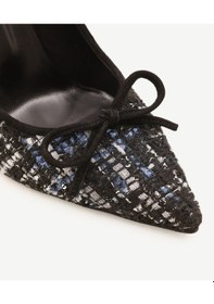 Resim Yargıcı Fiyonk Detaylı İnce Topuklu Ayakkabı Siyah 