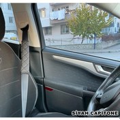 Resim Araç Emniyet Kemer Konforu Capiton Suni Deri Üniversal Siyah Renk (528546434) 
