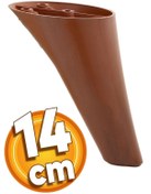 Resim Badem10 Napoli Lüks Mobilya Kanepe Komidin Komodin Berjer Koltuk Ayağı 14 Cm Kahverengi Ayakları 