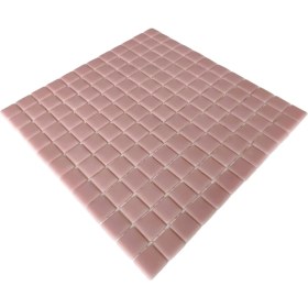 Resim MozaiKristaL Yaşam Alanlarının Tüm Yüzeyleri Için Cam Mozaik. Cam Ölçüsü: 25X25 Mm. File Ölçüsü: 31.5X31.5 Cm. Renk: Açık Pembe (1 Koli=10 File Karo=1 M2 Fiyatıdır) 