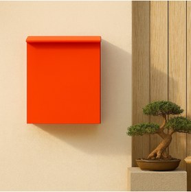 Resim Aypars Atölye Modern Duvar Tipi Metal Posta Kutusu – Suya Dayanıklı Dış Mekan Mektup Kutusu, Dekoratif Mailbox 