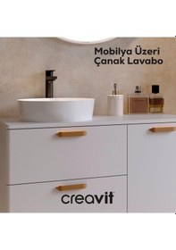 Resim Creavit Loop Yuvarlak Çanak Lavabo Ø40 Cm Lp140-00cb00e-0000 