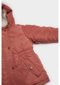 Resim Defacto Kapüşonlu Çıtçıtlı Mont Kız Bebek A2451a525aubr495 Bordo-br495 