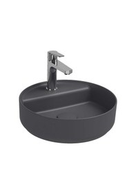 Resim Isvea Infinity Batarya Delikli Tezgah Üzeri Lavabo 42CM Antrasit 