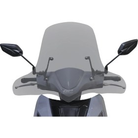 Resim GP Kompozit RKS VRS 125 2023-2025 Uyumlu Elcikli Ön Cam Füme 50 cm 