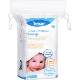Resim Mycey Bebek Temizleme Pamuğu 60'lı 