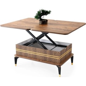 Resim Evistro Akıllı Laptop Sehpa Yemek Masası Orta Sehpa Koyu Ceviz 