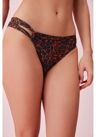 Resim Suwen Agatha Yanı Detaylı Parlak Bikini Alt Sb253901310d1310 Shiny Flame 