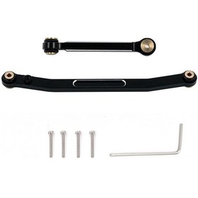 Resim Kosona 1/24 Axial Scx24 C10 İçin Evrensel Alüminyum Direksiyon Bağlantı Seti - Siyah 