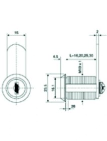 Resim Canex Master Mandallı Çekmece Kilidi - 10 Adet 