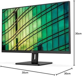 Resim AOC U32E2N 80 cm (32 Zoll) Monitor (HDMI, DisplayPort, 4ms Reaktionszeit, 3840x2160, 60 Hz, FreeSync) schwarz 