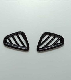 Resim Hyundaı Kona Ön Menfez Kaplama 2 Parça - Pıano Black 