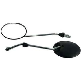 Resim Moto Eczane Ayna Takımı Yuvarlak Siyah 10mm Cg 125 