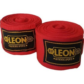 Resim Leon Elastik Boks, Kick Boks Ve Muay Thai Bandajı 7 Metre Kırmızı 