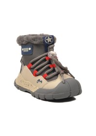 Resim Marcokids Gri İçi Kürklü Soğuğa Dirençli Kaymaz Erkek Çocuk Bot 22672 P Gri 