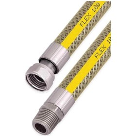 Resim Ocak Fırın Doğalgaz Bağlantı Fleksi Korumalı Hortum 1.50 Metre 