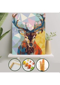 Resim Sayılarla Boyama Tuval Seti 40X50 Cm - Geyik 