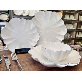 Resim Roy King EMS S2302B Daisy 24 Parça Yemek Takımı Silver 