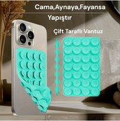 Resim Case collection Slikon Çift Taraflı Vantuz Telefon Tutucu Vakum,Cama Yapışan Çift Taraflı 