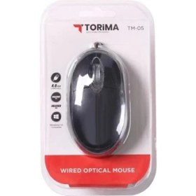 Resim Torima Tm-05 Kablolu Siyah Optik Mouse 