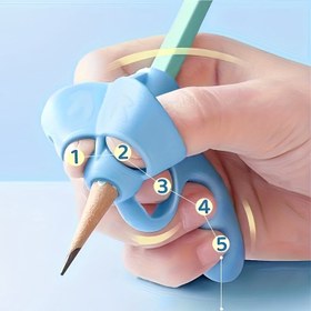 Resim 2 Adet/1 Adet Kalem Tutucu, Yazım Düzeltme Yardımcısı, Yumuşak Jel Pen Holder, El Yazısı Düzeltme Aksesuarı 