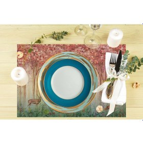 Resim Bahar Konseptli Amerikan Servis 4'lü Set Çok Renkli 