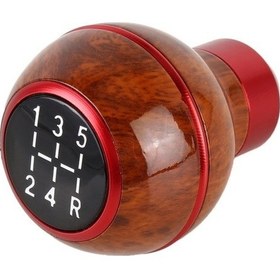 Resim Wondernest Araba Vites Hentbol Vites Kolu 6 Duraklı Ahşap Doku Vites Topu Std 