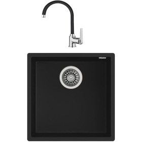 Resim Teka Square 40.40 Evye Siyah + In 995 Batarya Siyah Set 