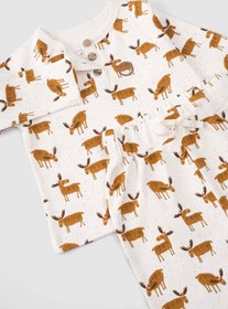 Resim Organik Pamuk Bebek Pijama Takımı Deer - Deer / 6-9 Ay 