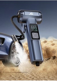 Resim Çok Fonksiyonlu Şarjlı Çok Güçlü Araç Şişirme Pompası Tekerlek Şişirme Pompası Powerbanklı 