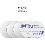 Resim GongtuShop 5 Adet Gümüş 30X30 Tarzı Etiket Metal Plaka Disk Demir Levha Mıknatıs Cep Telefonu Tutucu Için Manyetik Araç Telefonu Standı Sahipleri Için (Yurt Dışından) 