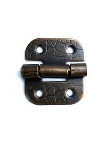 Resim Stoplu Menteşe - 30x33mm, Oksit, 100 Adet Siyah 