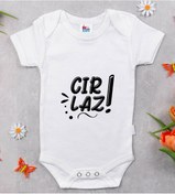 Resim Bk Kids Cırlaz Tasarımlı Beyaz Bebek Body Zıbın-1 Çok Renkli 