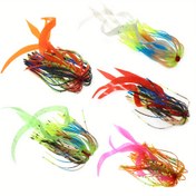 Resim 1 demet/5 demet Silikon Jig Yem Etekleri Balıkçılık Teaserları Hızlı Değiştirme Ahtapot Mürekkep Balığı Etekleri Spinnerbait Buzzer Yem Snapper Tuzlu Su Balıkçılığı Yem Aksesuarları için Yedek Balıkçılık Etekleri 