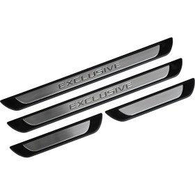 Resim S-Dizayn Opel Astra J Sports Tourer Krom Kapı Eşik Koruması Exclusive Line 2010-2012 4 Prç. A+ Kalite 