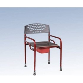 Resim Medikaltec Siyah Deri Döşemeli Klozet Yükseltici Katlanabilir Tuvalet Yükseltici Sandalyesi 