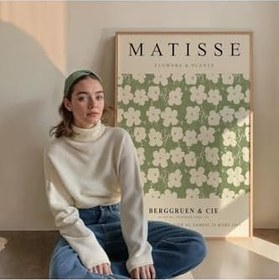 Resim Fark Tanıtım Matisse Çerçevesiz Poster, Modern Dekoratif Çerçevesiz Poster, Tablo, Matisse-15, 21 x 30 