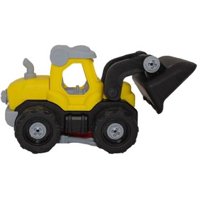 Resim Oyuncak Sök Tak Buldozer Sarı 