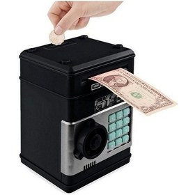 Resim Mobgift Atm Şifreli Kasa Kumbara Siyah 