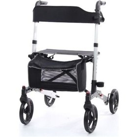 Resim Medikaltec Tekerlekli Alüminyum Yürüteç - Hafif ve Ergonomik 