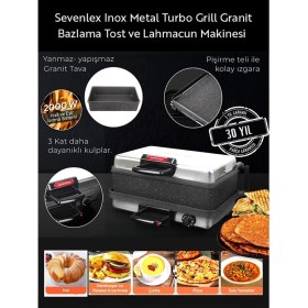 Resim Allians Çok Amaçlı Tost ve Izgara Makinesi, Lahmacun ve Ekmek Pişirme Aleti 