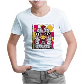 Resim Lord Tshirt A Rooster Wearing Sunglasses Beyaz Çocuk Tshirt 001 