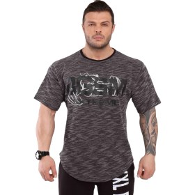 Resim Big Sam Spor T-Shirt Oversize Örgü Dokulu Gym Antrenman Üstü Big Sam 3312 