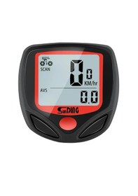 Resim Bisiklet Hız Göstergesi Su Geçirmez Dijital Hız Ve Mesafe Ölçer 