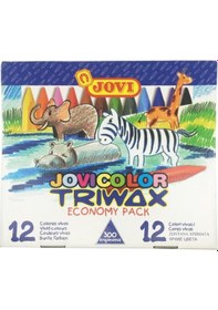 Resim Jovi Triwax 300 Adet 12 Renk Mum Boya 25 Öğrenci 
