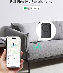 Resim ESR MagSafe Cüzdanı için Geo, Full Find My Functionality, 5 Kart Tutucu, RFID Engelleme, Ayarlanabilir Stand, iPhone 17e/17/16/15/14/13/12 Serisi için Manyetik Cüzdan, 13/12 mini için değil, Siyah 