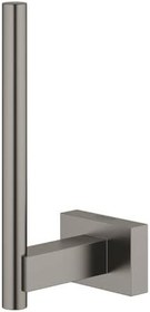 Resim Grohe Essentials Cube Yedek Tuvalet Kağıtlığı Brushed Hard Graphite - 40623AL1 