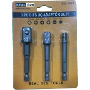 Resim Real Özs 3 Parça Bits Uç Adaptör Seti ÖZS-1005 