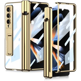 Resim Pilanix Samsung Galaxy Z Fold 4 Kılıf Kalem Koymalı Standlı Renkli Kipta Kapak 
